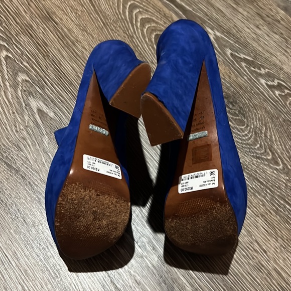 Schutz blue heel booties size 38 - Picture 7 of 9